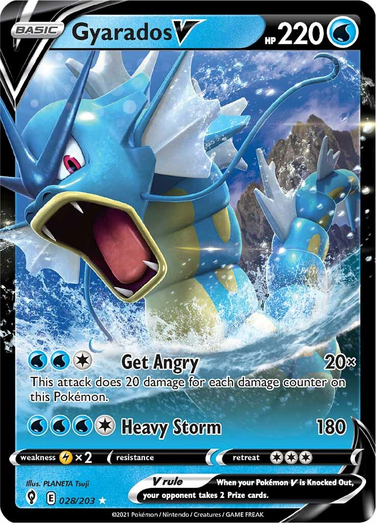 Gyarados V (028/203) [Sword & Shield: Evolving Skies] | Good Games Cannington