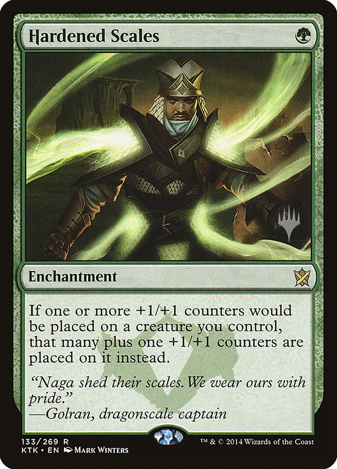 Hardened Scales (Promo Pack) [Khans of Tarkir Promos] | Good Games Cannington