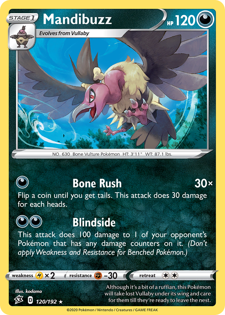 Mandibuzz (120/192) [Sword & Shield: Rebel Clash] | Good Games Cannington