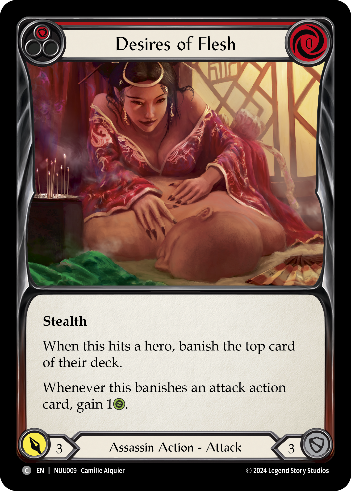 Desires of Flesh (Red) [NUU009] (Part the Mistveil Nuu Blitz Deck) | Good Games Cannington
