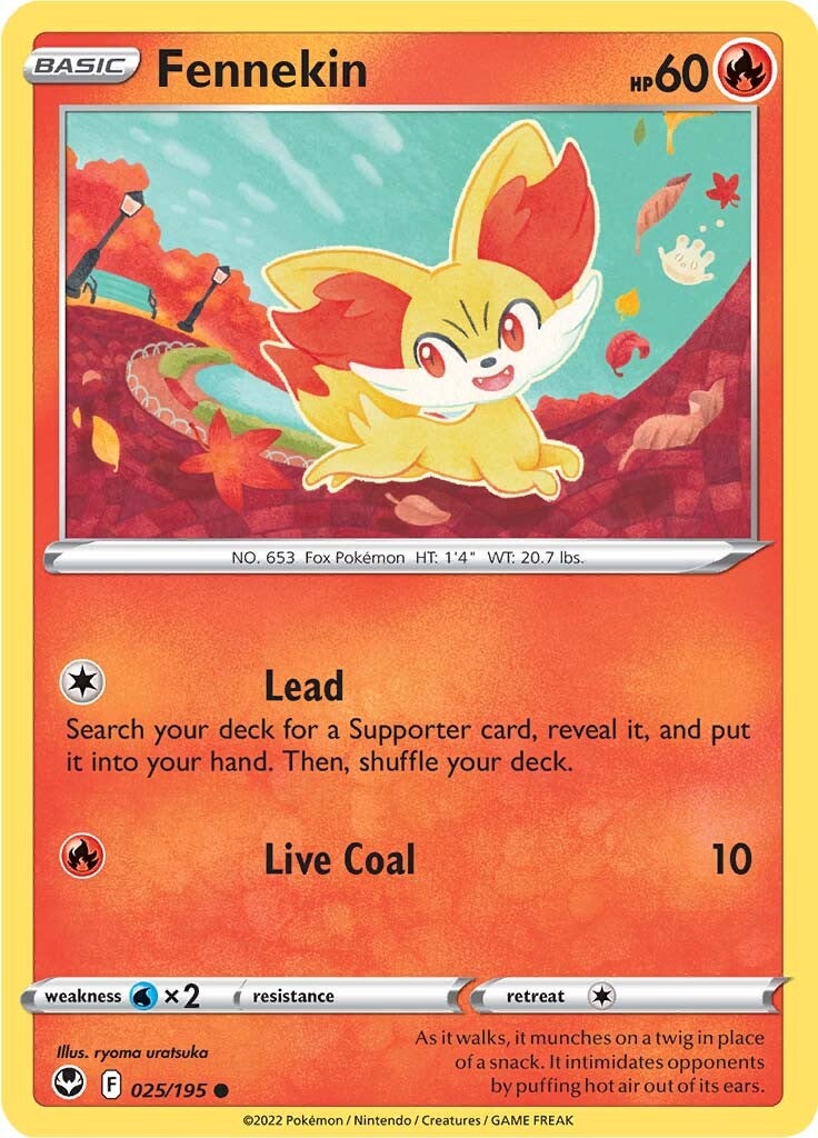 Fennekin (025/195) [Sword & Shield: Silver Tempest] | Good Games Cannington