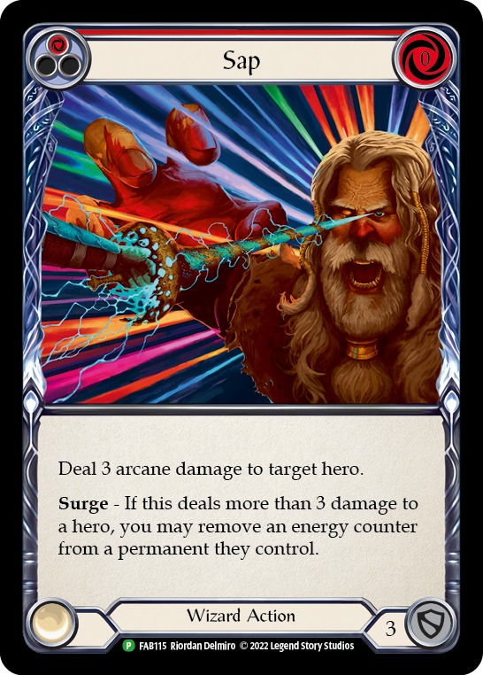 Sap (Red) [FAB115] (Promo)  Rainbow Foil | Good Games Cannington