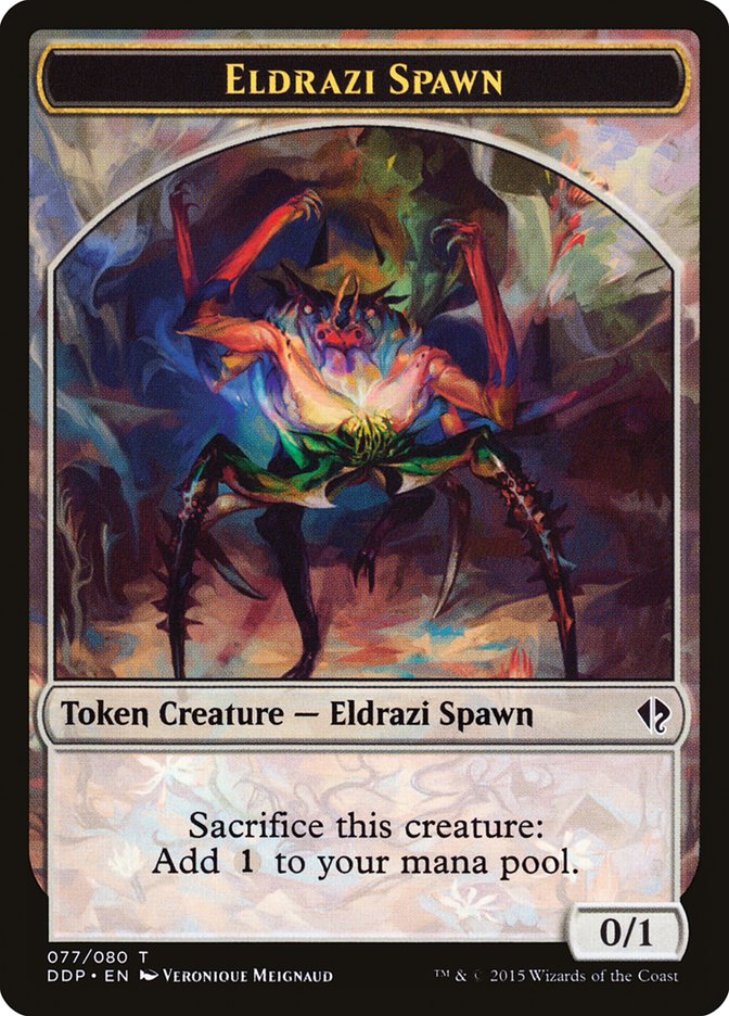 Eldrazi Spawn Token (077/080) [Duel Decks: Zendikar vs. Eldrazi] | Good Games Cannington