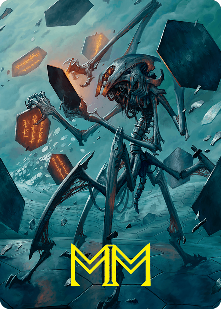 Scrawling Crawler Art Card (50/54) (Gold-Stamped Signature) [Foundations Art Series] | Good Games Cannington