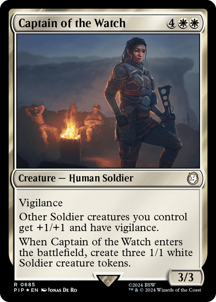 Captain of the Watch (Surge Foil) [Fallout] | Good Games Cannington