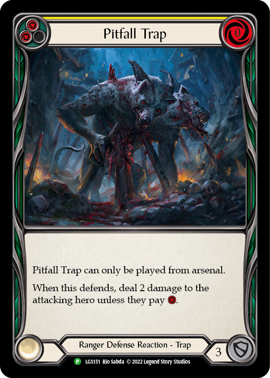 Pitfall Trap (Yellow) [LGS151] (Promo)  Rainbow Foil | Good Games Cannington