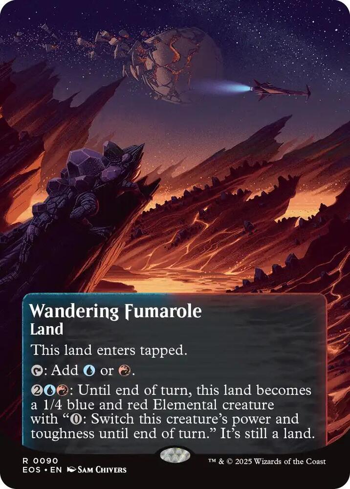 Wandering Fumarole 0090 Borderless 90 (Edge of Eternities: Stellar Sights)  | Good Games Cannington