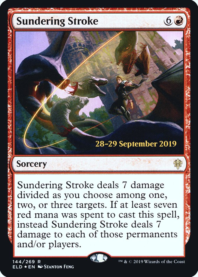 Sundering Stroke [Throne of Eldraine Prerelease Promos] | Good Games Cannington
