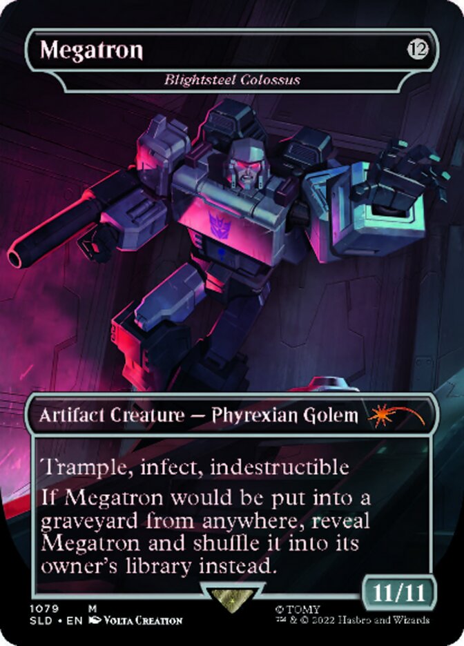 Blightsteel Colossus - Megatron (Borderless) [Secret Lair Drop Series] | Good Games Cannington