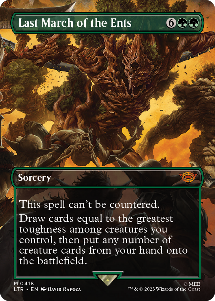 Last March of the Ents (Borderless Alternate Art) [The Lord of the Rings: Tales of Middle-Earth] | Good Games Cannington