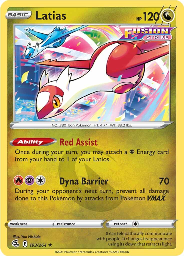 Latias (193/264) [Sword & Shield: Fusion Strike] | Good Games Cannington