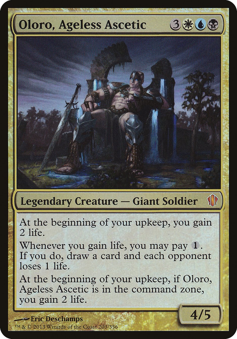 Oloro, Ageless Ascetic (Oversized) [Commander 2013 Oversized] | Good Games Cannington