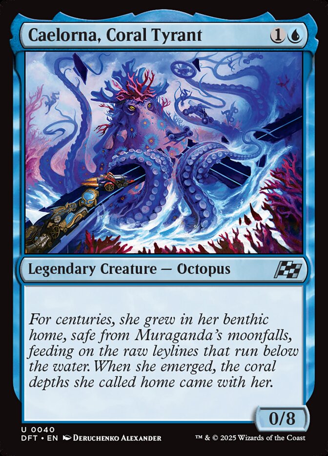 Caelorna, Coral Tyrant 40/291 (Aetherdrift)  - Foil | Good Games Cannington