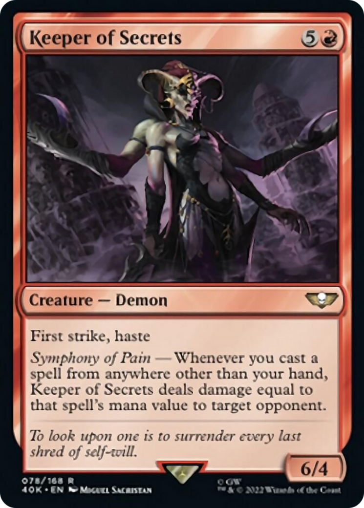 Keeper of Secrets (Surge Foil) [Warhammer 40,000] | Good Games Cannington
