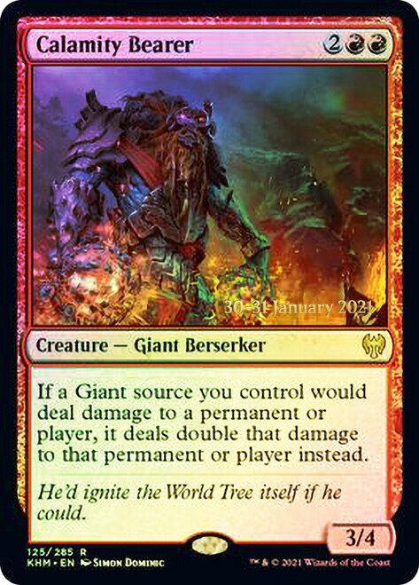 Calamity Bearer [Kaldheim Prerelease Promos] | Good Games Cannington