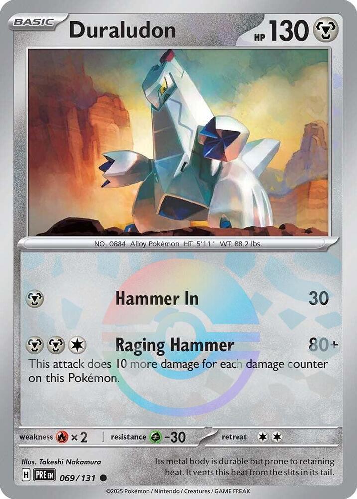 Duraludon (069/131) (Poke Ball Pattern) [Scarlet & Violet: Prismatic Evolutions] | Good Games Cannington
