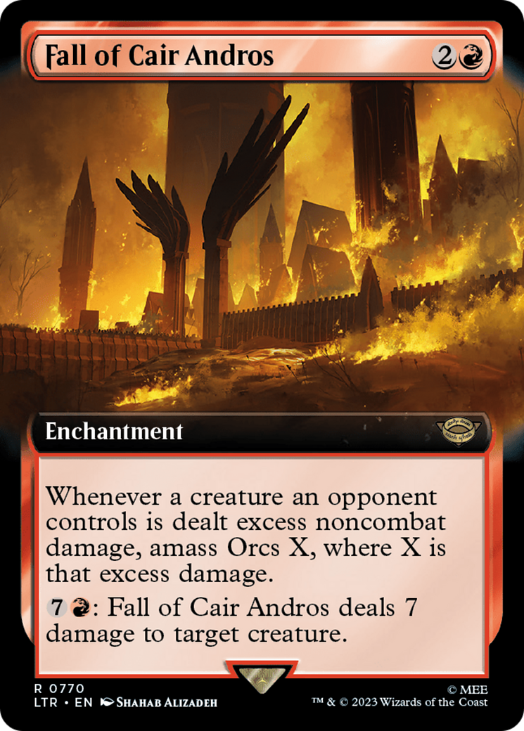 Fall of Cair Andros (Extended Art) (Surge Foil) [The Lord of the Rings: Tales of Middle-Earth] | Good Games Cannington