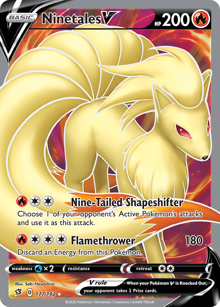 Ninetales V (177/192) [Sword & Shield: Rebel Clash] | Good Games Cannington