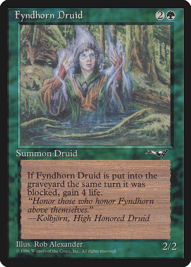 Fyndhorn Druid (Blue Flames) [Alliances] | Good Games Cannington