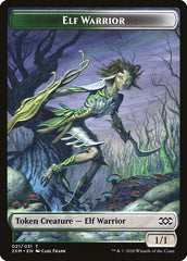 Myr (007) // Elf Warrior Double-Sided Token [Double Masters Tokens] | Good Games Cannington