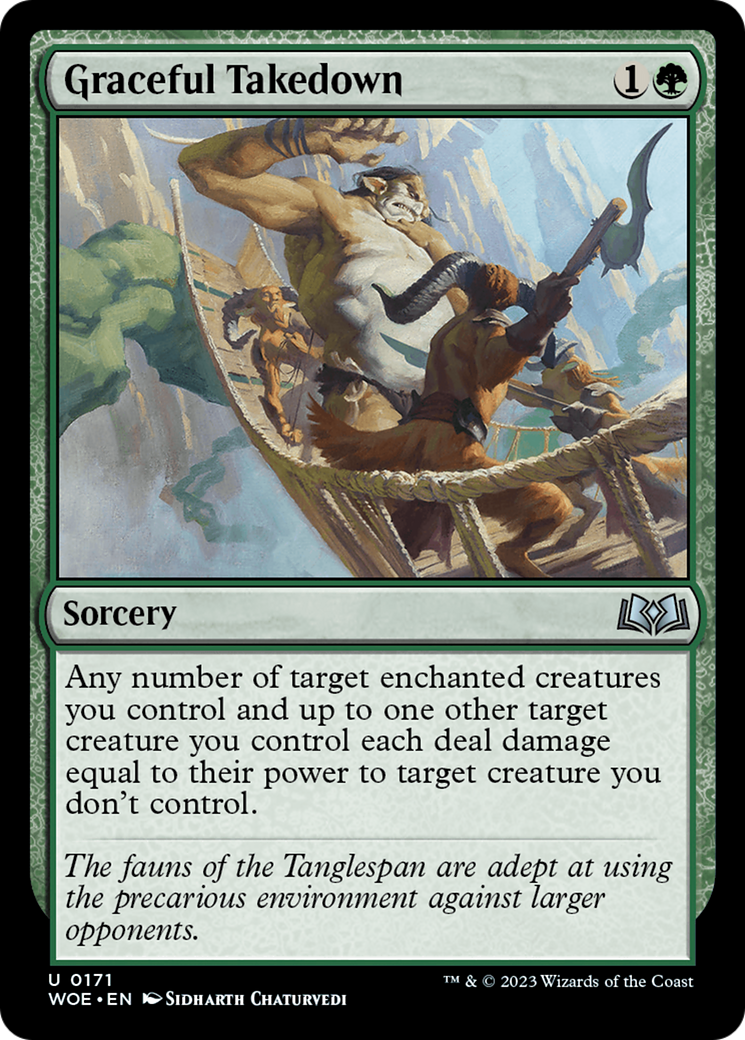 Graceful Takedown [Wilds of Eldraine] | Good Games Cannington