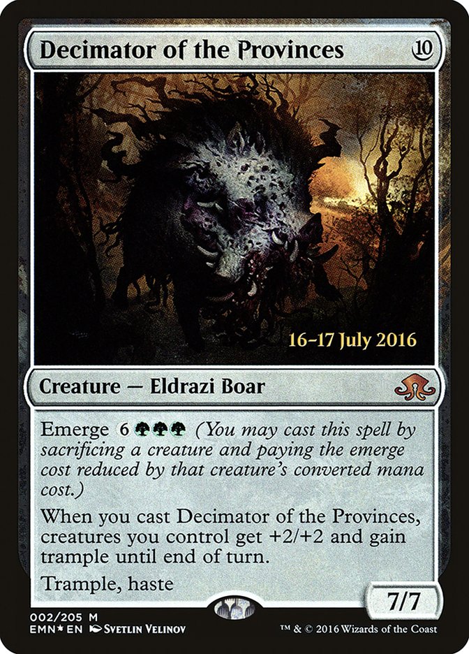 Decimator of the Provinces [Eldritch Moon Prerelease Promos] | Good Games Cannington