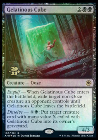 Gelatinous Cube [Dungeons & Dragons: Adventures in the Forgotten Realms Prerelease Promos] | Good Games Cannington