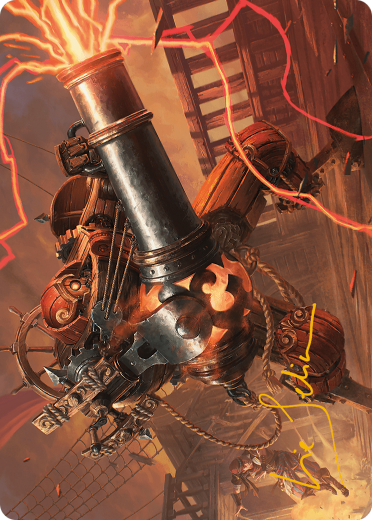 Blaster Hulk Art Card (Gold-Stamped Signature) [Modern Horizons 3 Art Series] | Good Games Cannington