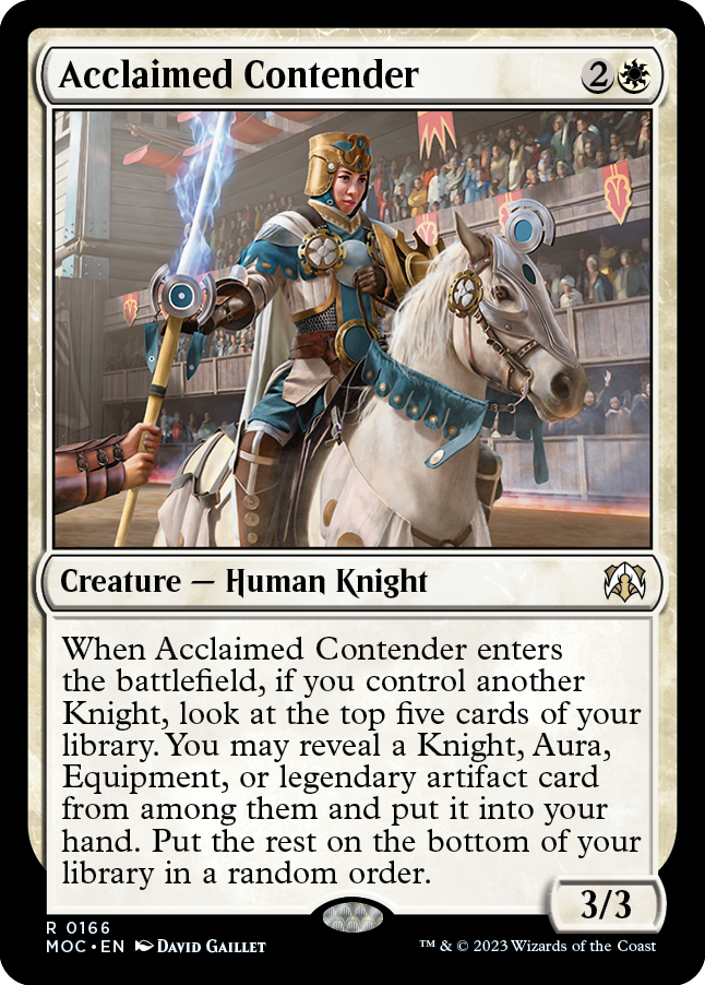 Acclaimed Contender [March of the Machine Commander] | Good Games Cannington