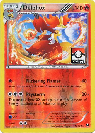 Delphox (13/124) (League Promo) [XY: Fates Collide] | Good Games Cannington