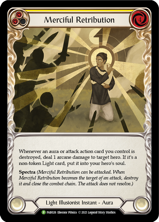 Merciful Retribution [FAB026] (Promo)  Cold Foil | Good Games Cannington