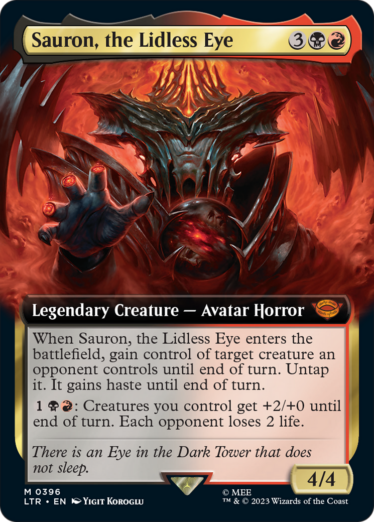 Sauron, the Lidless Eye (Extended Art) [The Lord of the Rings: Tales of Middle-Earth] | Good Games Cannington