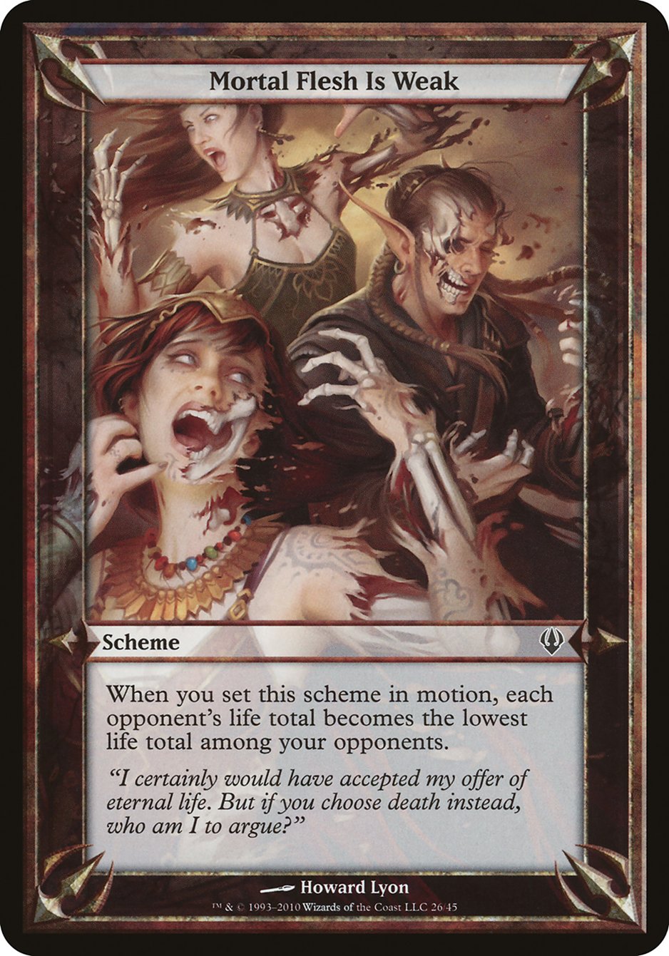 Mortal Flesh Is Weak (Schemes) [Archenemy Schemes] | Good Games Cannington