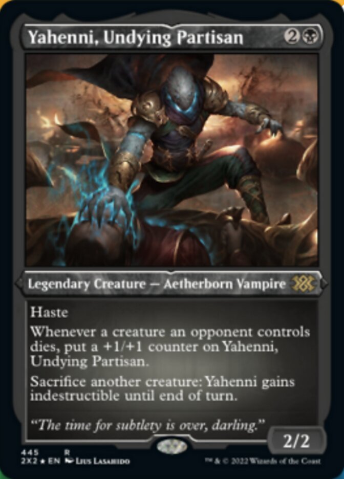 Yahenni, Undying Partisan (Foil Etched) [Double Masters 2022] | Good Games Cannington