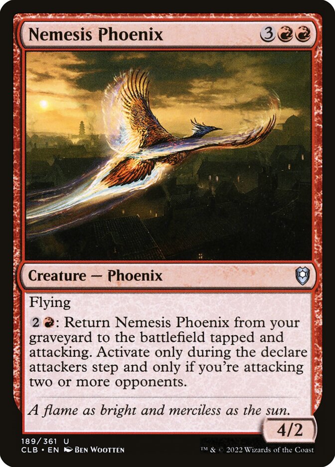 Nemesis Phoenix 189 (Commander Legends: Battle for Baldur's Gate)  | Good Games Cannington