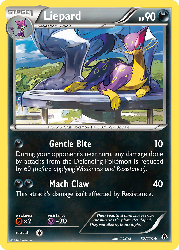 Liepard (57/119) [XY: Phantom Forces] | Good Games Cannington