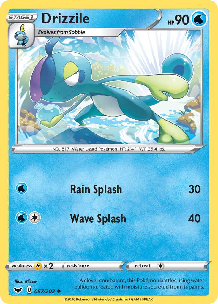 Drizzile (057/202) [Sword & Shield: Base Set] | Good Games Cannington