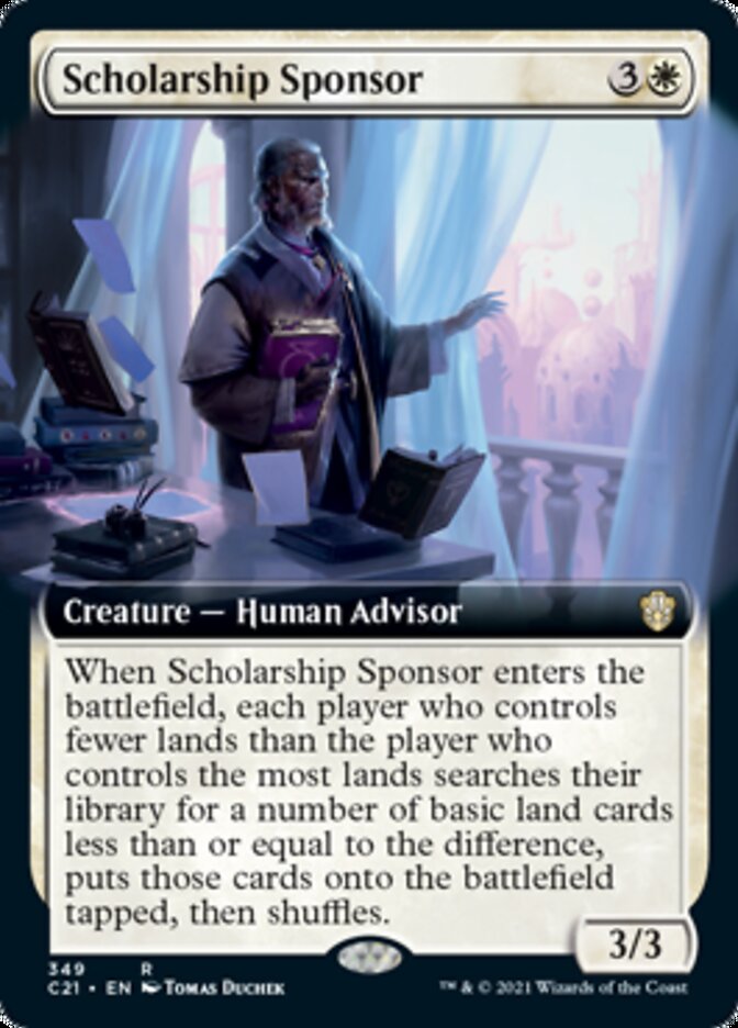 Scholarship Sponsor (Extended Art) [Commander 2021] | Good Games Cannington