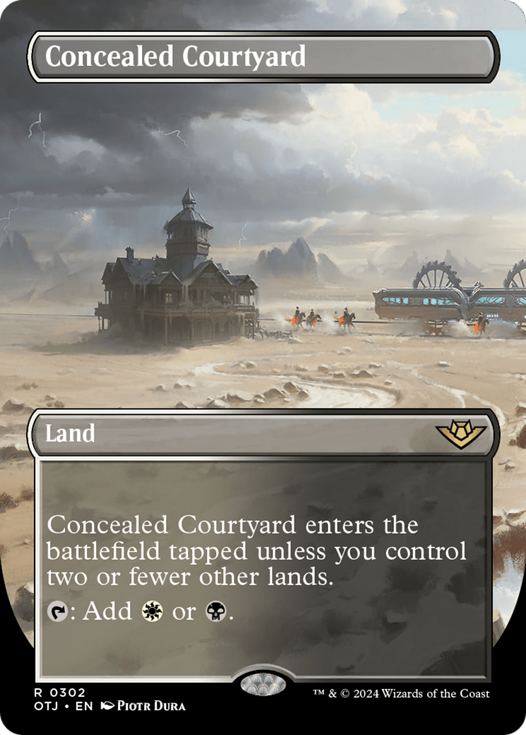 Concealed Courtyard (Borderless) [Outlaws of Thunder Junction] | Good Games Cannington