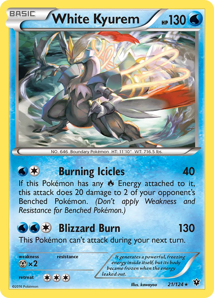 White Kyurem (21/124) (Theme Deck Exclusive) [XY: Fates Collide] | Good Games Cannington
