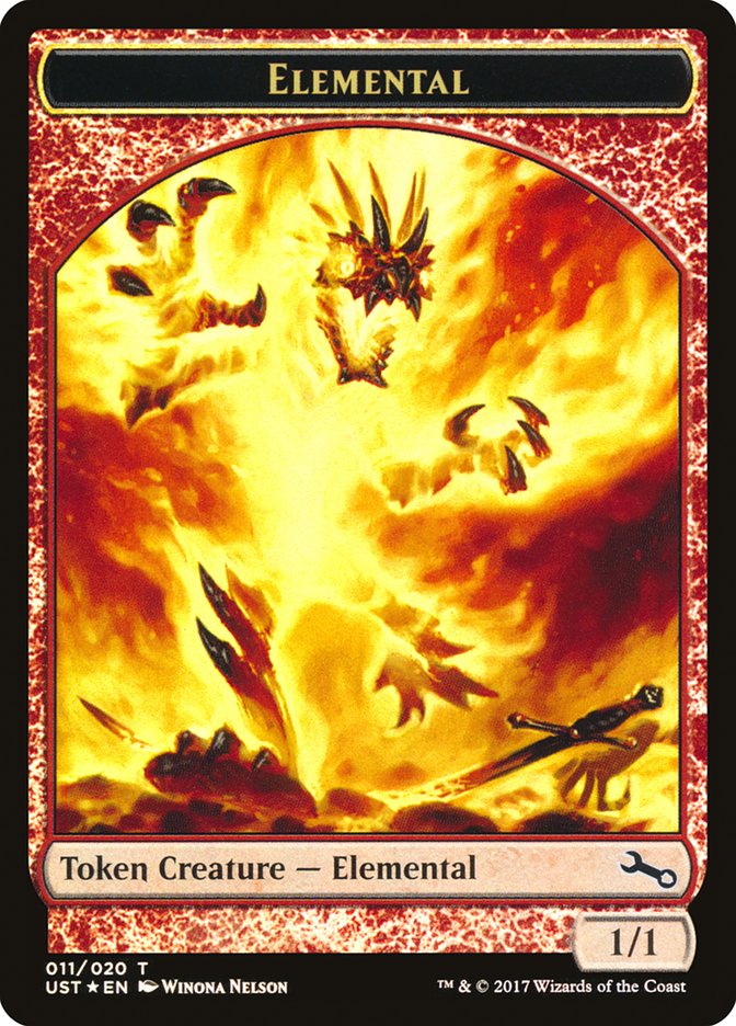 Elemental // Elemental Double-Sided Token (011/020) [Unstable Tokens] | Good Games Cannington