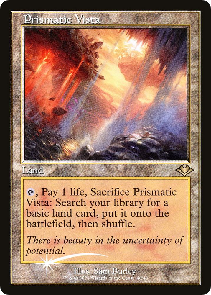 Prismatic Vista 40 (Modern Horizons)  - Retro Foil | Good Games Cannington