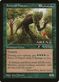 Force of Nature (Oversized) [Oversize Cards] | Good Games Cannington