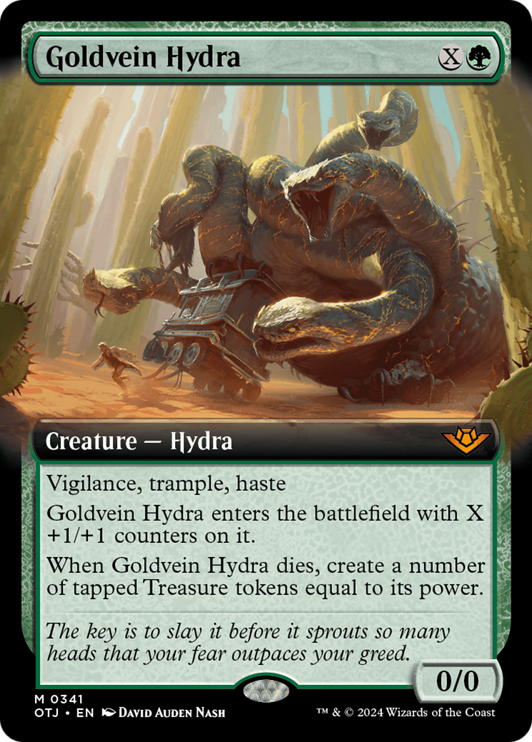 Goldvein Hydra (Extended Art) [Outlaws of Thunder Junction] | Good Games Cannington