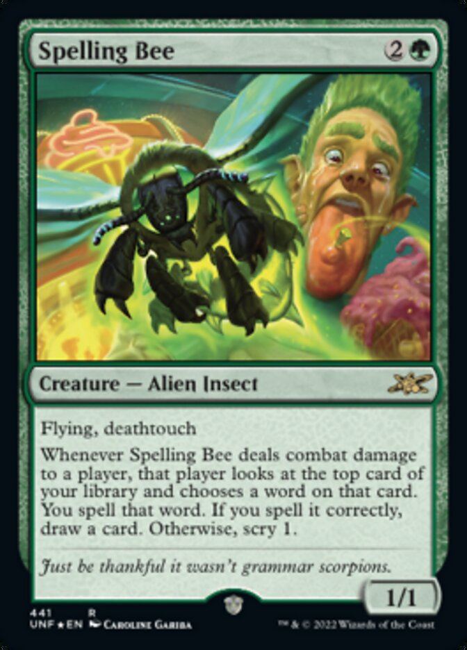 Spelling Bee (Galaxy Foil) [Unfinity] | Good Games Cannington