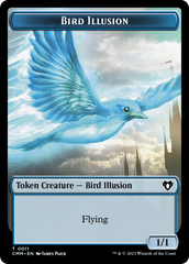 Spirit (0039) // Bird Illusion Double-Sided Token [Commander Masters Tokens] | Good Games Cannington