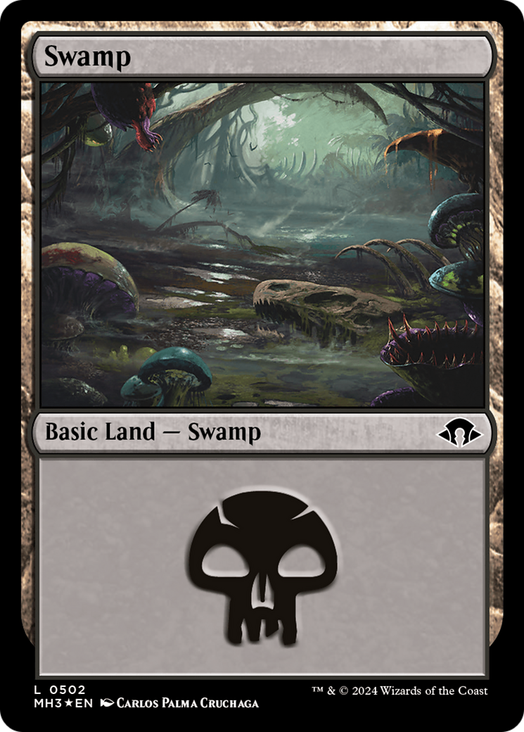 Swamp (0502) (Ripple Foil) [Modern Horizons 3] | Good Games Cannington