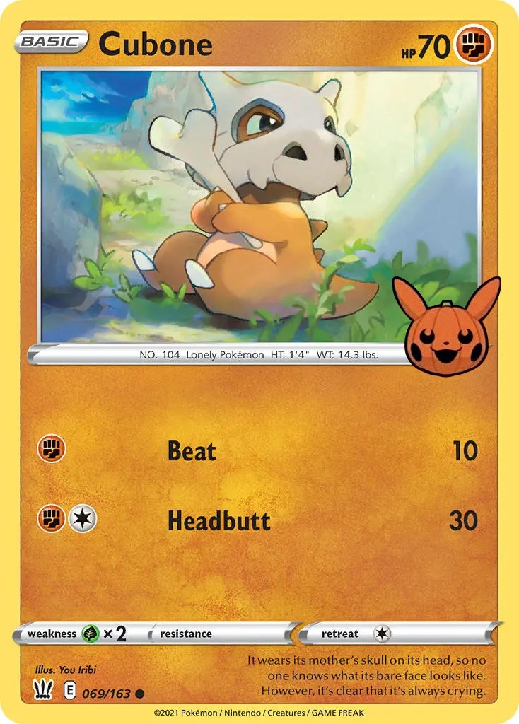 Cubone (069/163) [Trick or Trade] | Good Games Cannington