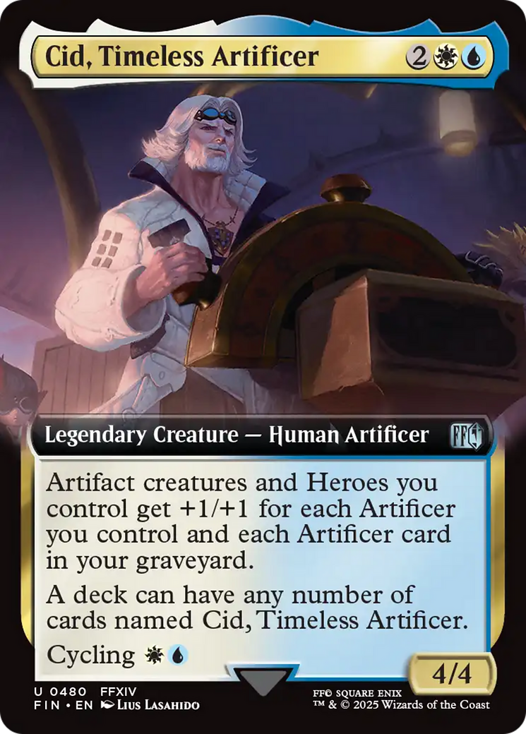 Cid, Timeless Artificer (Extended Art) [FINAL FANTASY] | Good Games Cannington