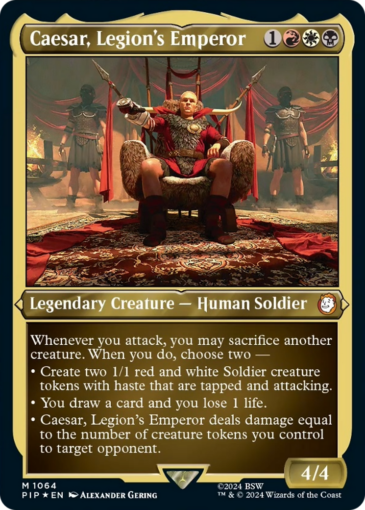 Caesar, Legion's Emperor (Display Commander) [Fallout] | Good Games Cannington